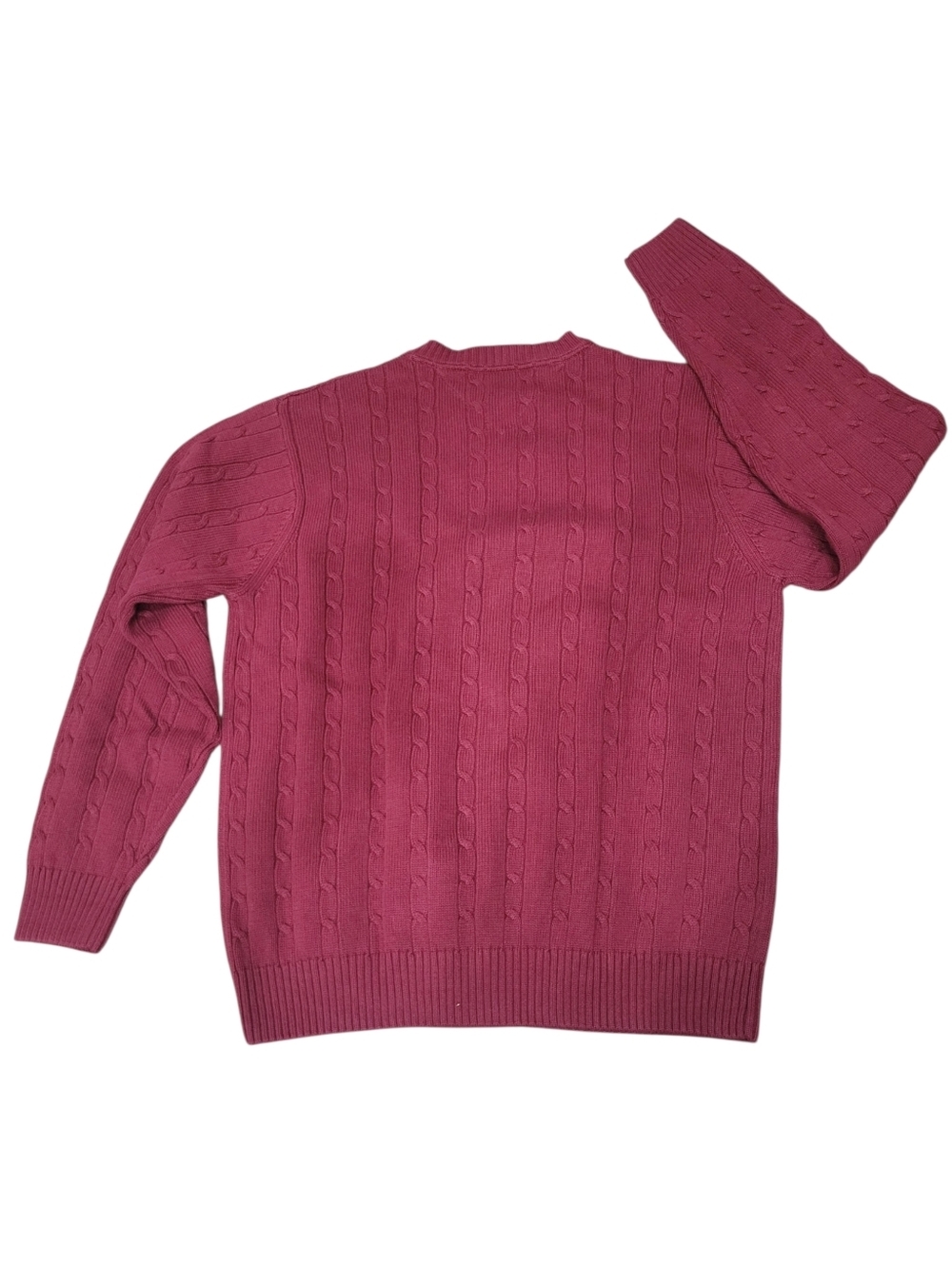 Vintage Tommy Hilfiger Burgundy Red Sweater Top Size: M - Picture 3 of 8